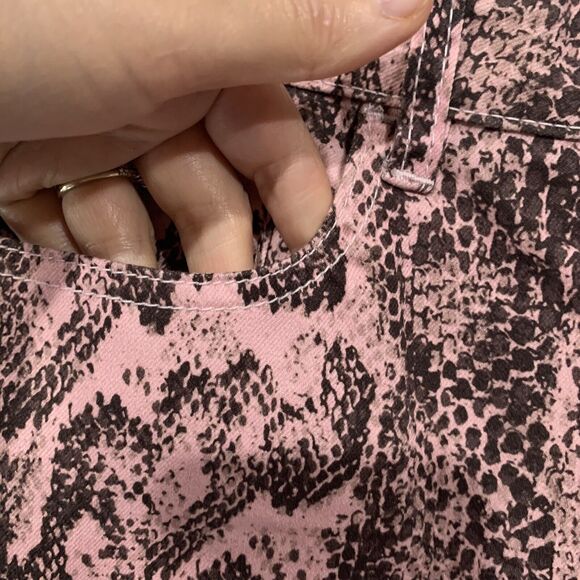 BDG Urban Outfitters Sz 29 Jeans Twig High Rise Pink Snake Print Skinny Women’s - Picture 7 of 11
